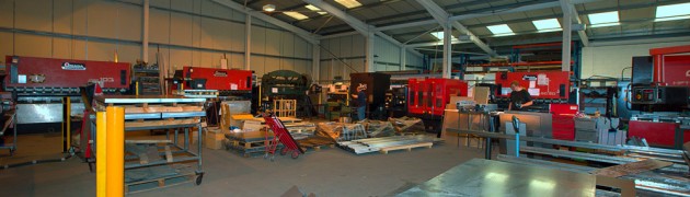 Sheet metal fabrication at Beck Engineering's factory in Essex