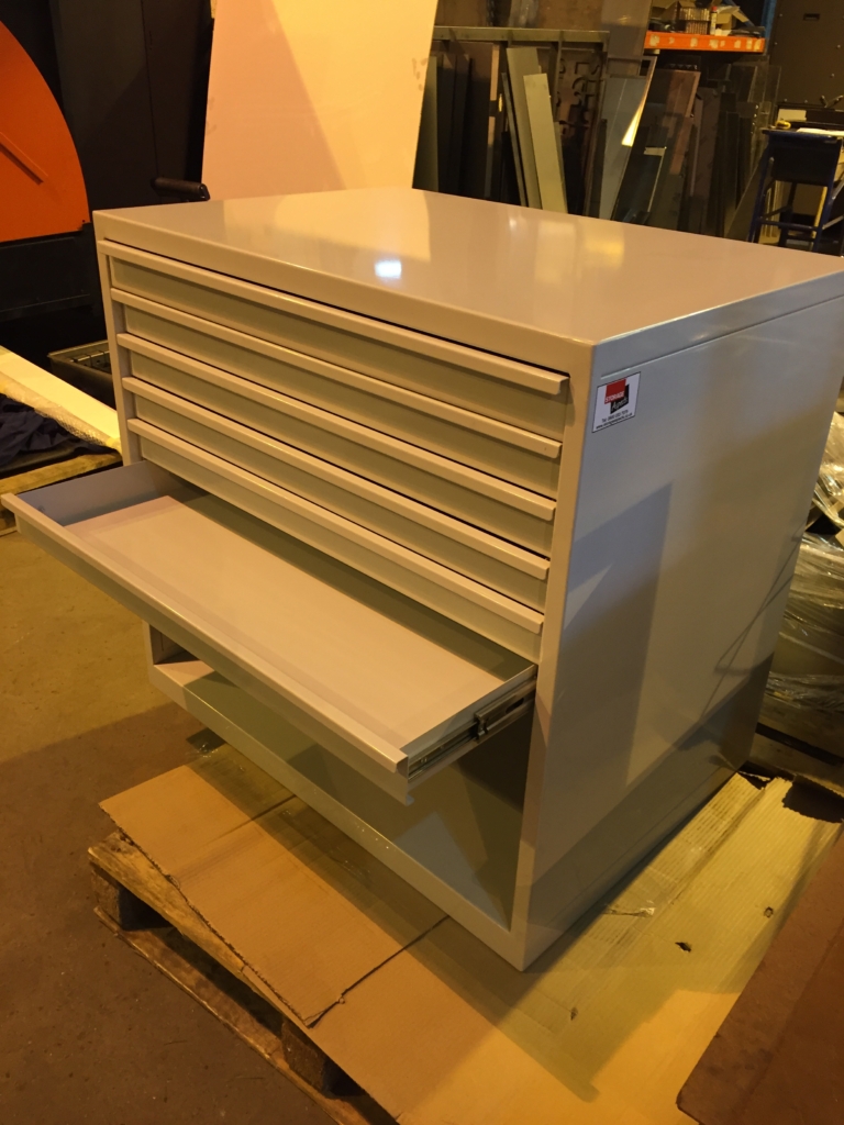 Custom metal plan chest