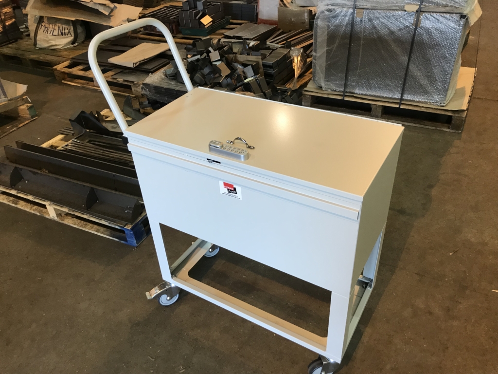 Robust white trolley
