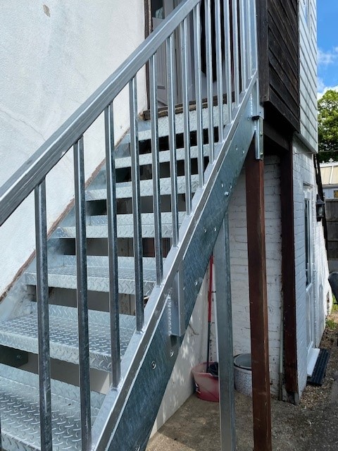 Bespoke galvanised staircase